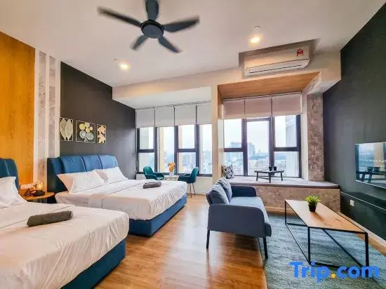 KL City Designer Studio in Ceylonz with KL118 Tower View CityNest