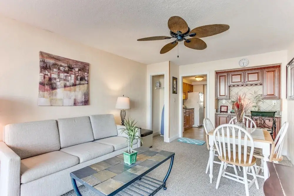 Beach-front Condo with Private Balcony
