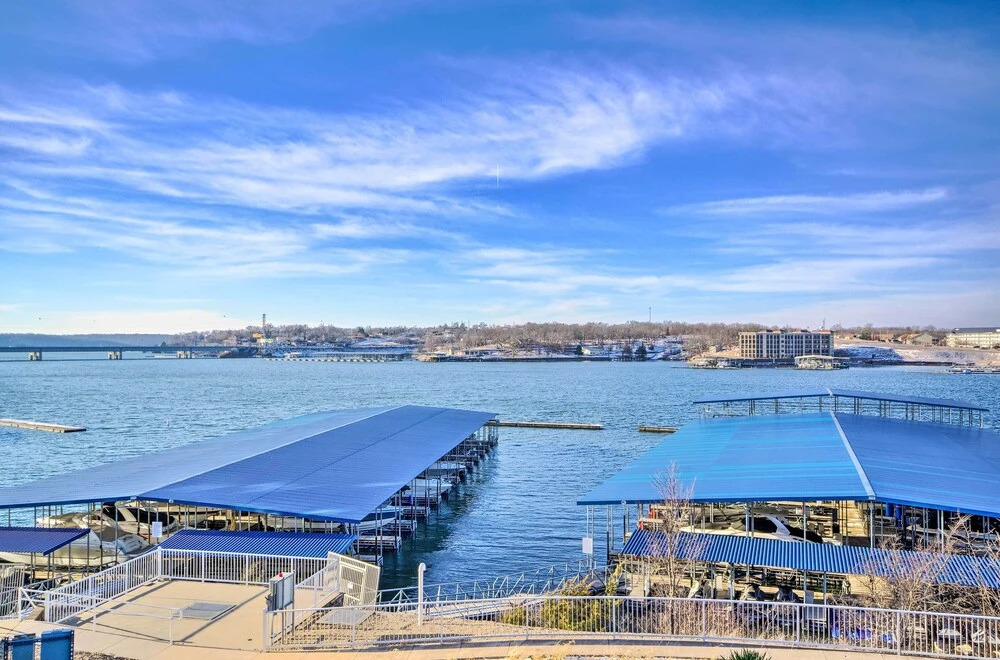 Balcony & Lake Views! Osage Beach Retreat