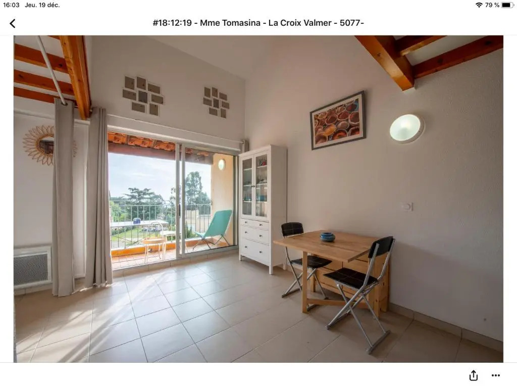 Superbe appartement T1 duplex,vue mer