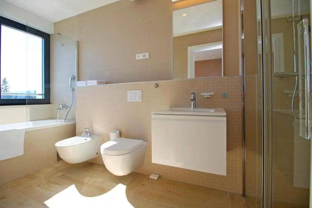 Luxury, seafront Villa Petra with heated pool only 50m from beach
