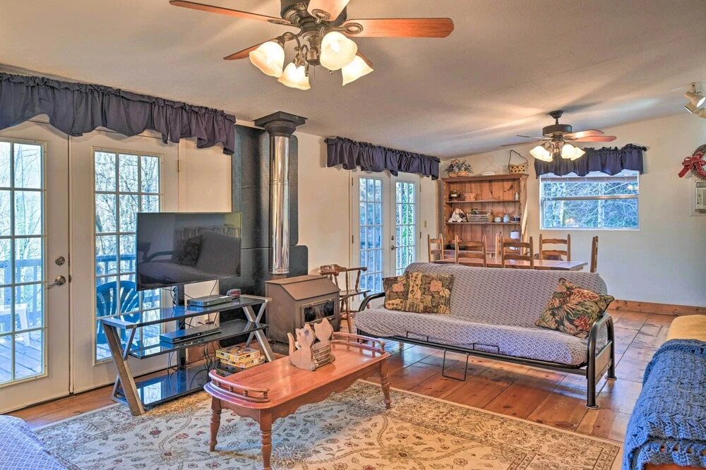 Secluded Bryson City Home w/ Deck, Steps to Creek!