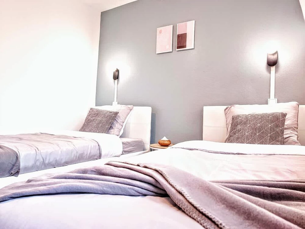 Japandi 4 Chambres Wifi Proche Parc Barbieux