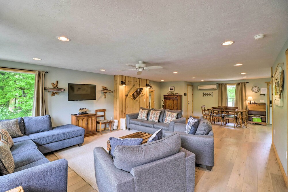 Expansive Cotter Cabin on White River w/ Deck!