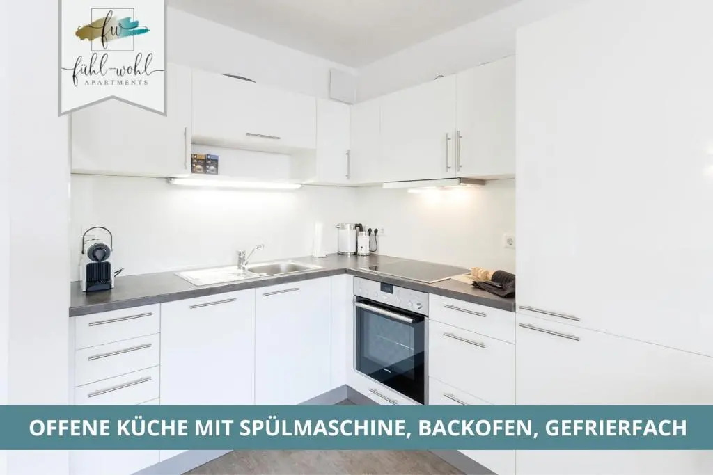 Apartment am Hofgarten - 2 Zi Küche, Duschbad, Balkon und Parkplatz