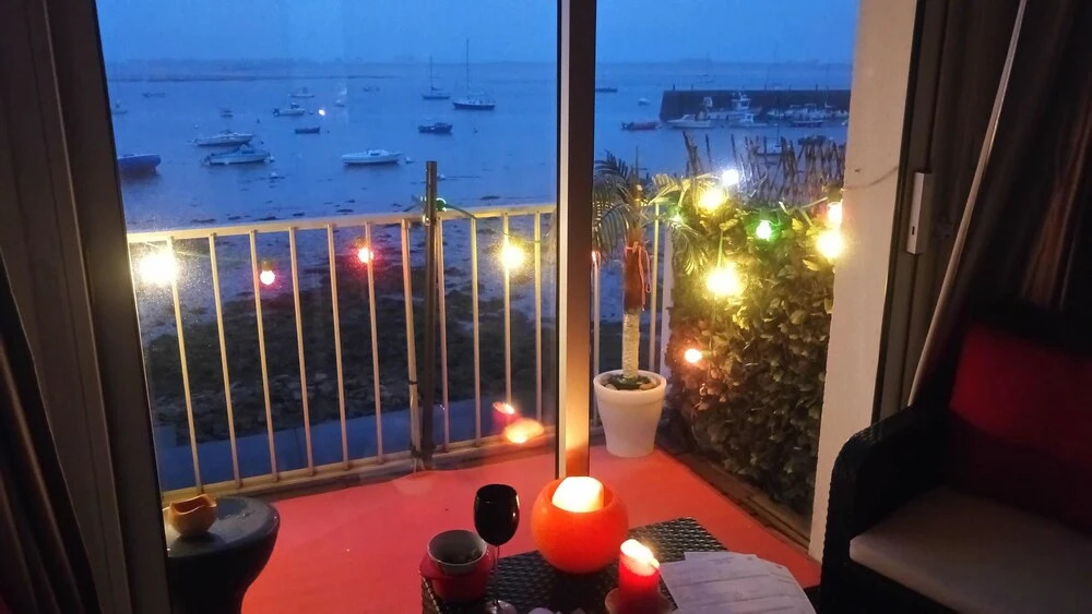 Studio in Port-louis, With Wonderful sea View, Furnished Balcony and W