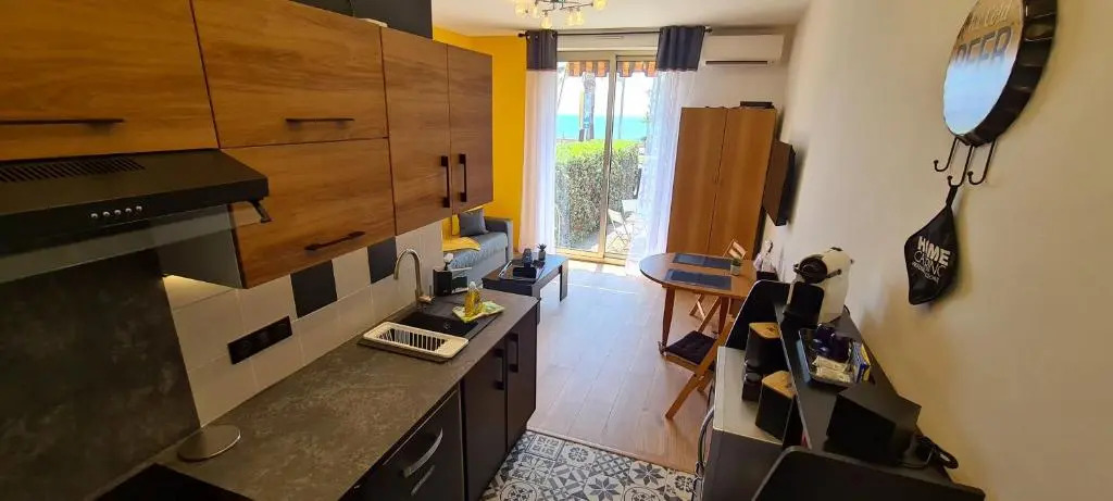 Studio de la plage - Mer, Terrasse et garage