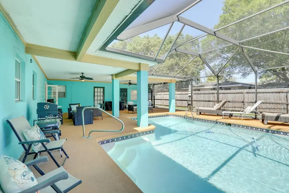 Colorful Coastal Home w/ Pool, 6 Mi to Beach!