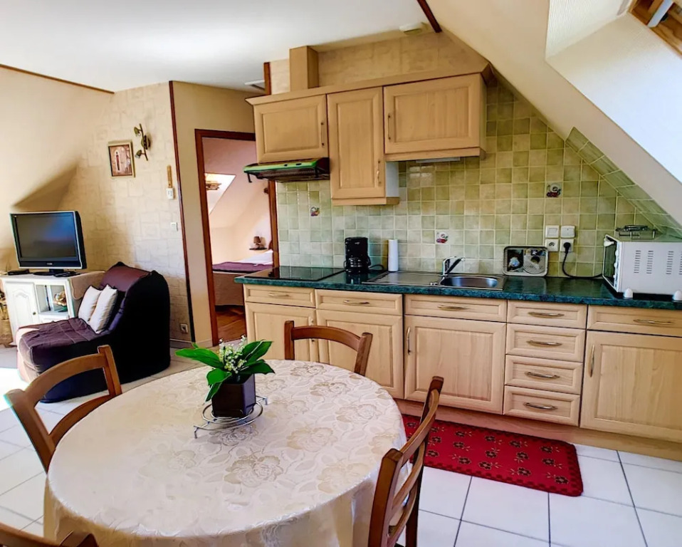 Apartment With one Bedroom in Tourville-sur-sienne, With Enclosed Garden and Wifi - 4 km From the Beach