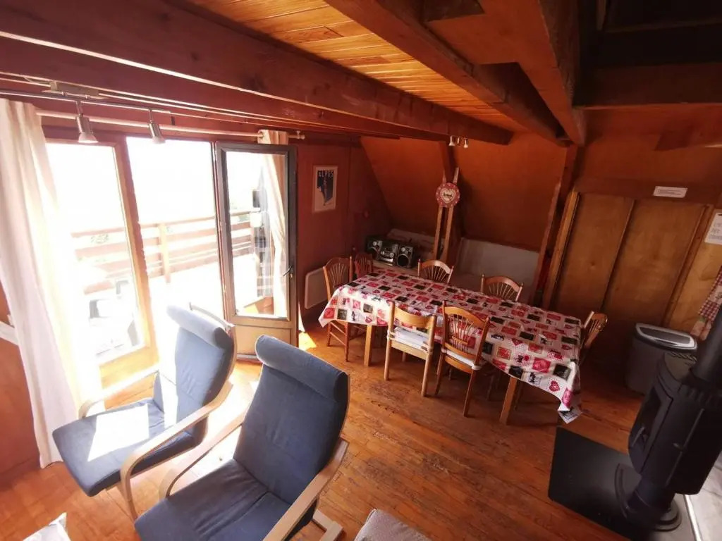 Chalet cosy 9 pers. avec balcon Sud, poêle à bois, Wi-Fi, proche pistes - Saint-Michel-de-Chaillol - FR-1-393-143