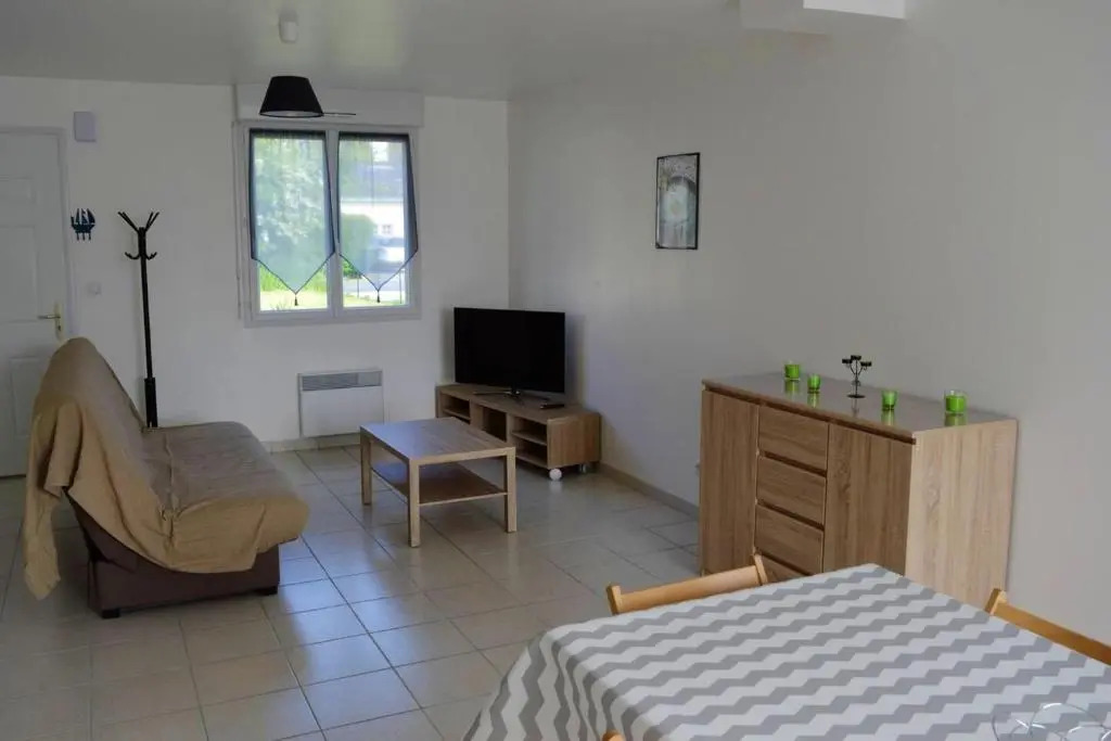 Maison de 3 chambres avec vue sur la mer jardin clos et wifi a Saint Laurent sur Mer