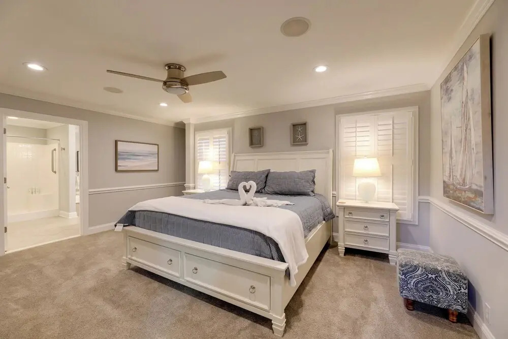 Theater Room & Deck at Massive Salt Pond Home!