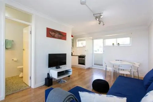 Studio 204 with harbour, ocean and sunset views from the balcony