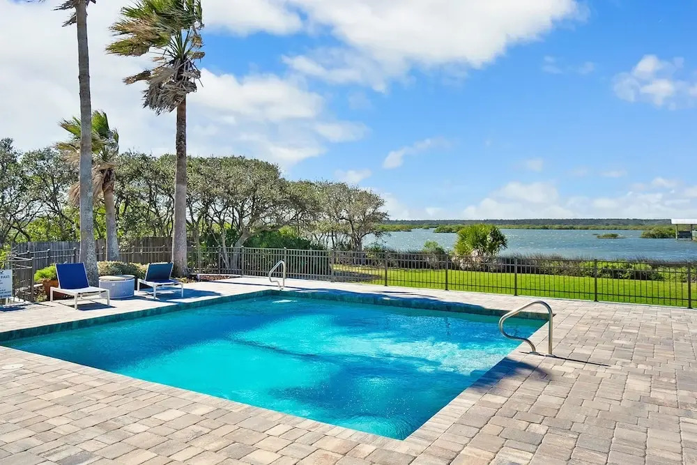 Waterfront Home w Patio Heated Pool Dock Beach