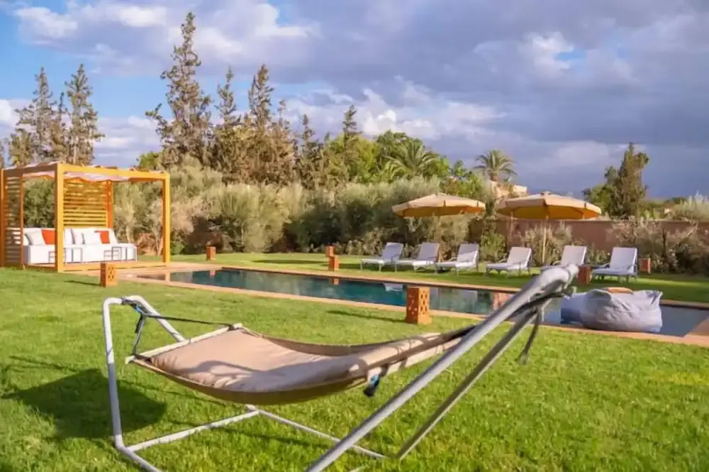 Villa Roseaux heated pool Marrakech