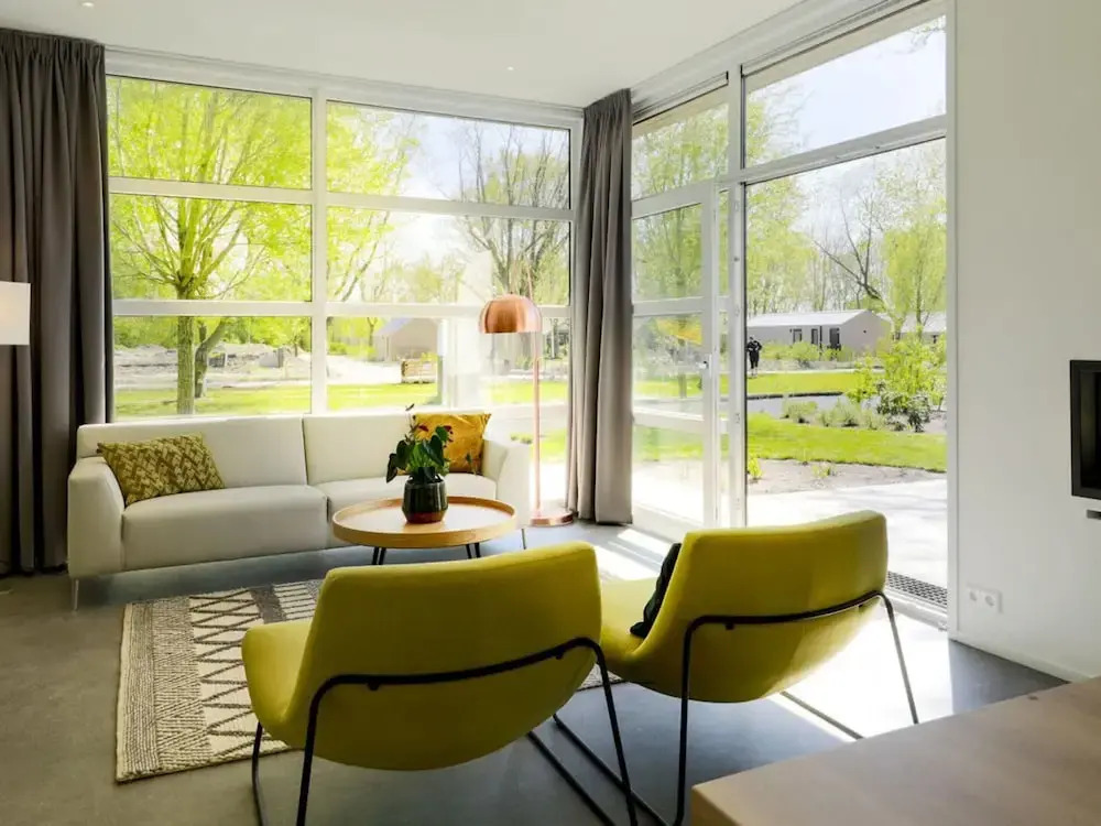 Modern Holiday Home With a Deco Fireplace