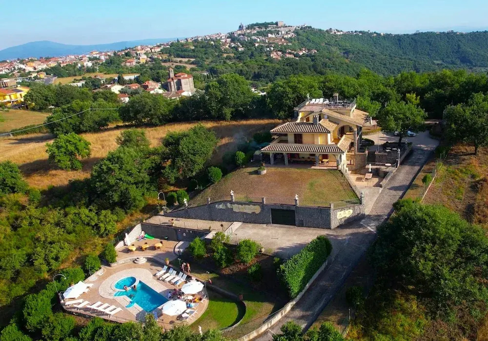 Villa on top of a Hill With an Enchanting View of Lake Bolsena