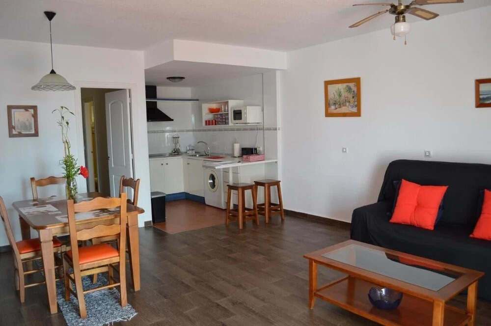 Ground floor apt facing the nudist beach, with private patio & East orientation