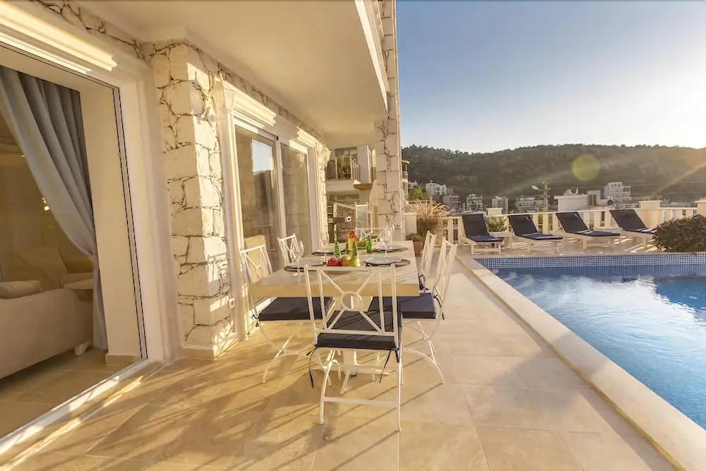 Lux Ketchy Villa , Heatable Infinity pool , Wifi , Sunset in Kalkan