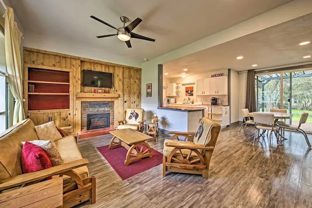 Remodeled Retro Home w/ Deck, Walk to Main Street!