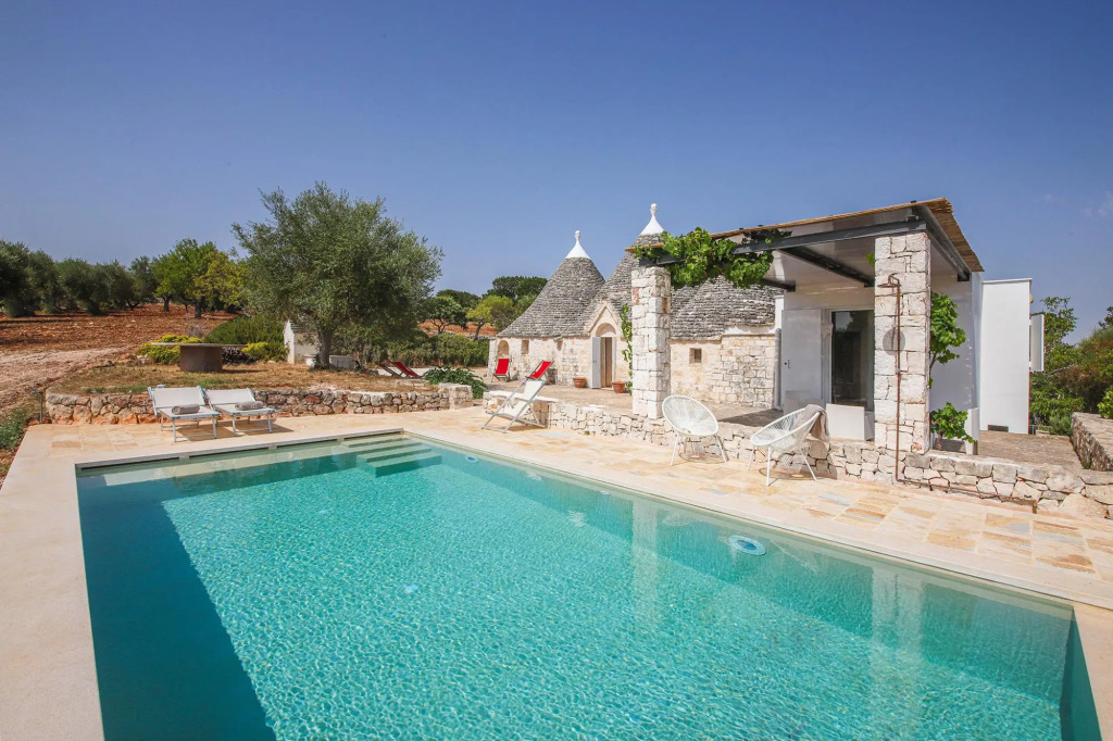 TD Trulli Terralta Panoramic Pool Over Countryside