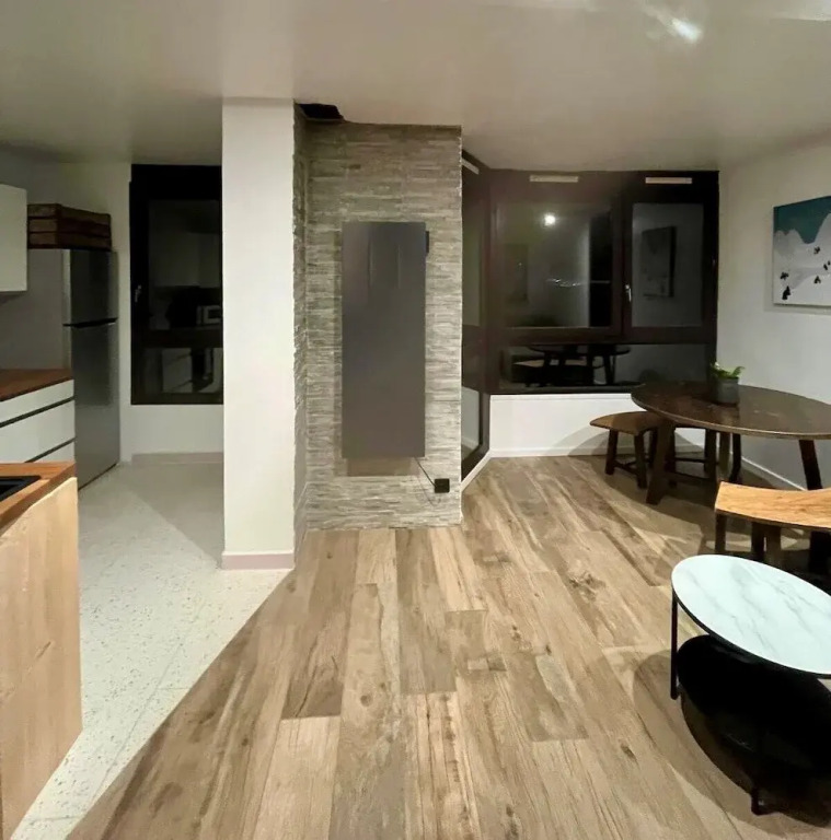 Appartement 1 chambre Les Houches aux pieds des pistes vue montagne