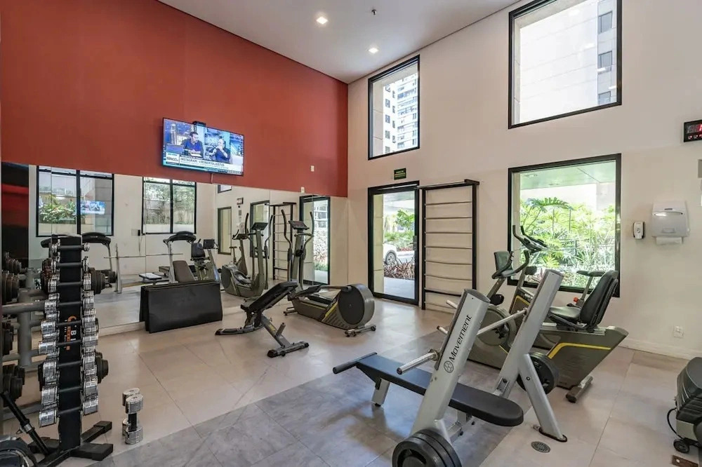 Studio com Academia e Sauna Perto do Aeroporto