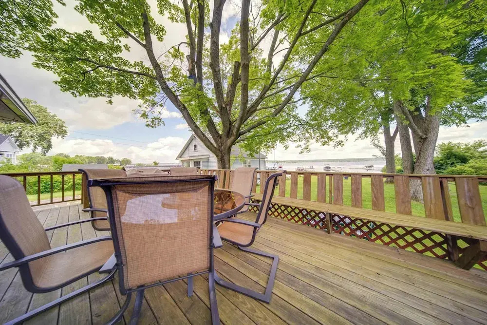 Lakefront Mayville Cottage w/ Dock & Grill!