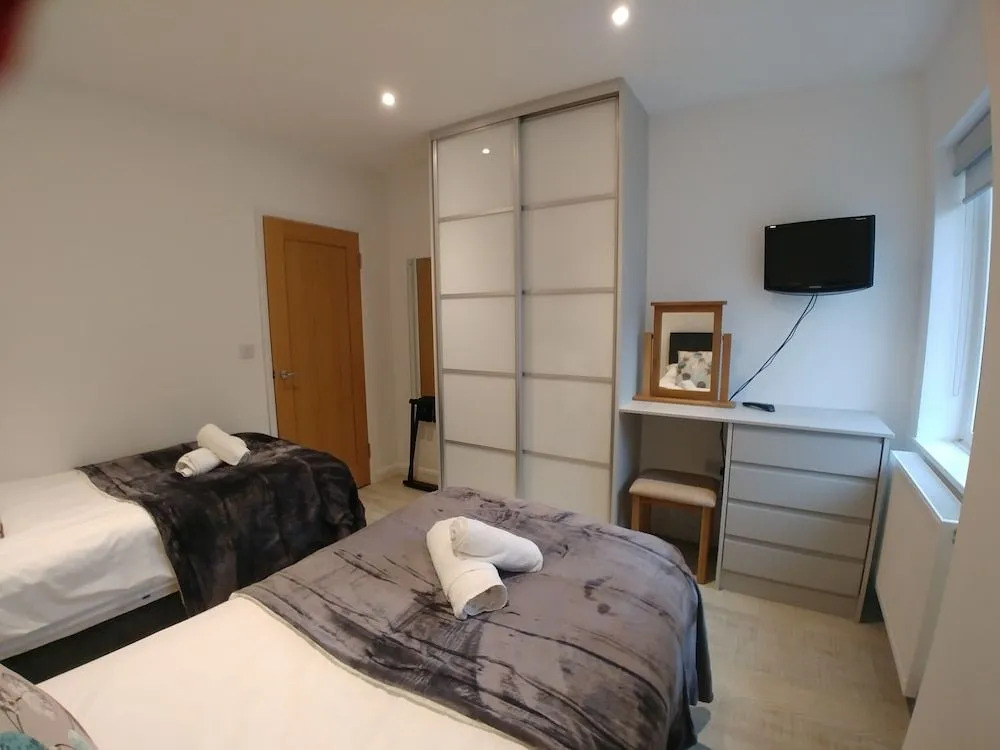 Meadow View Apartments are 2 and 3 bedroomed with private parking