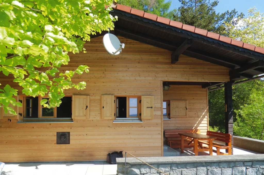 Blockhaus in Rinchnach mit Panoramablick
