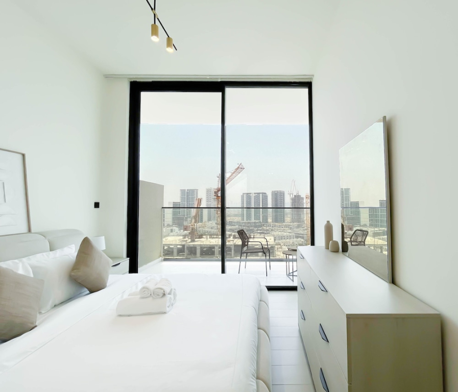 Community Views 1BR Next to Mall and Park, Binghatti Amber, Jumeirah Village Circle by Deluxe Holiday Homes