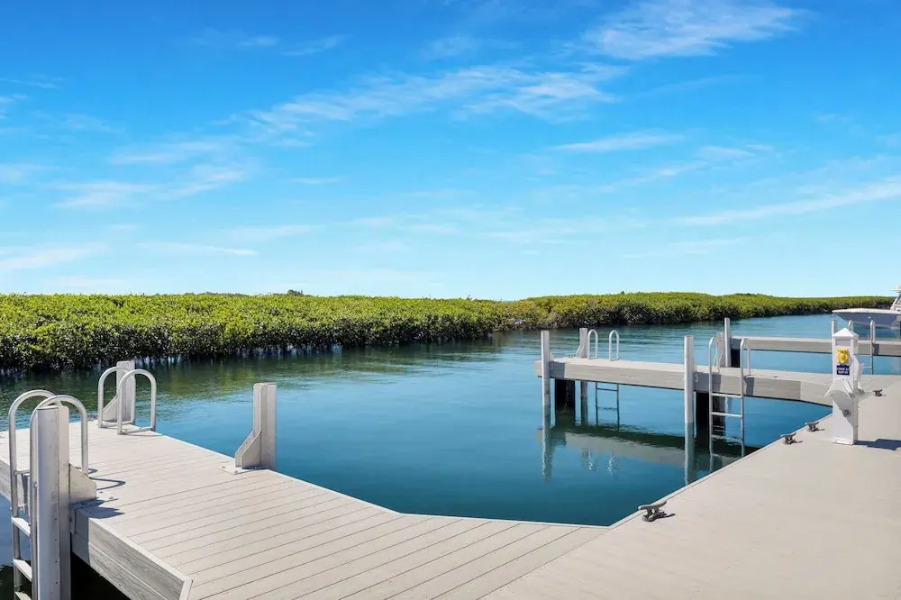 Waterfront luxury Villa 42 with sunset views and boat slip