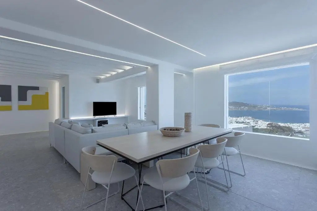 Super Luxury Mykonos Villa - Villa Saorsa - 5 Bedroom - Infinity Pool - Panoramic Sea Sunset Views