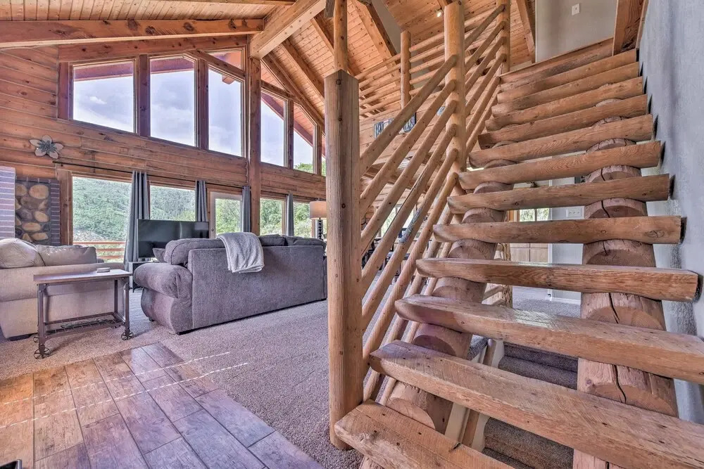 Spacious Hilltop Cabin w/ Deck & Scenic Views!