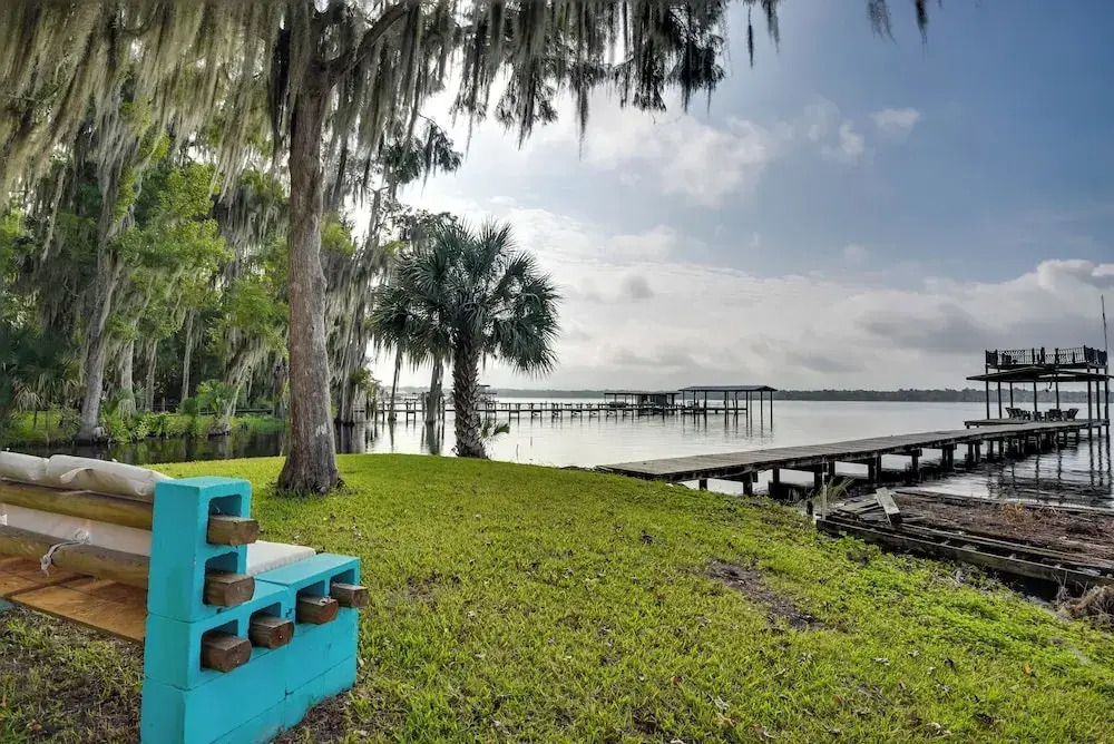 'pirate Cove' Home in Welaka: Dock & River Access!