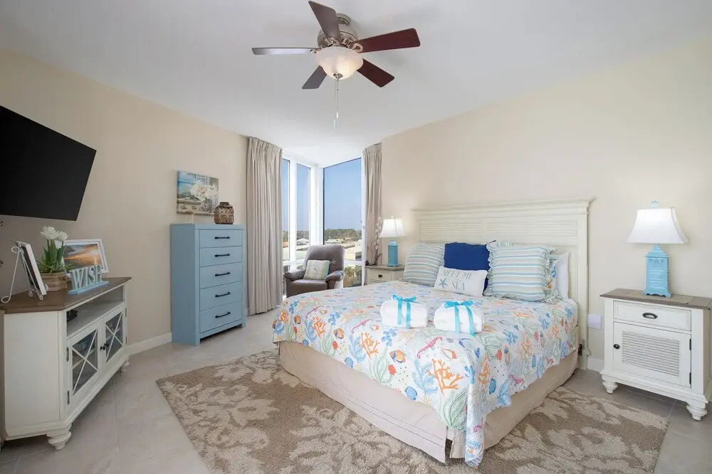 Water Park On-site! 2 Beachfront Master Suites! Corner Balcony Views!