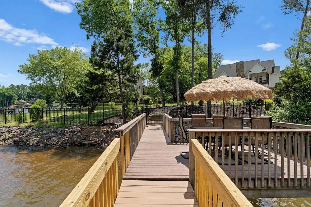 Spacious Waterfront Home on Lake Norman With Firepit, Views, and Dock Access