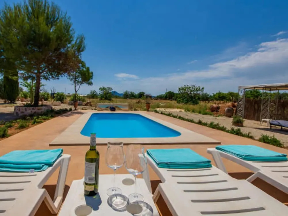 Villa With 3 Bedrooms in Manacor, With Wonderful Mountain View, Private Pool, Enclosed Garden - 20 km From the Beach