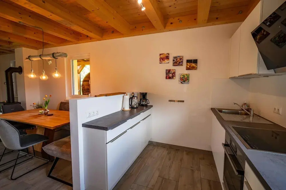 Villa with terrace, sauna near the border triangle