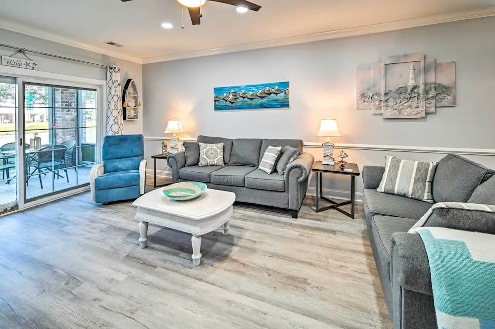 Screened Porch + Golf On-site: Myrtle Beach Condo