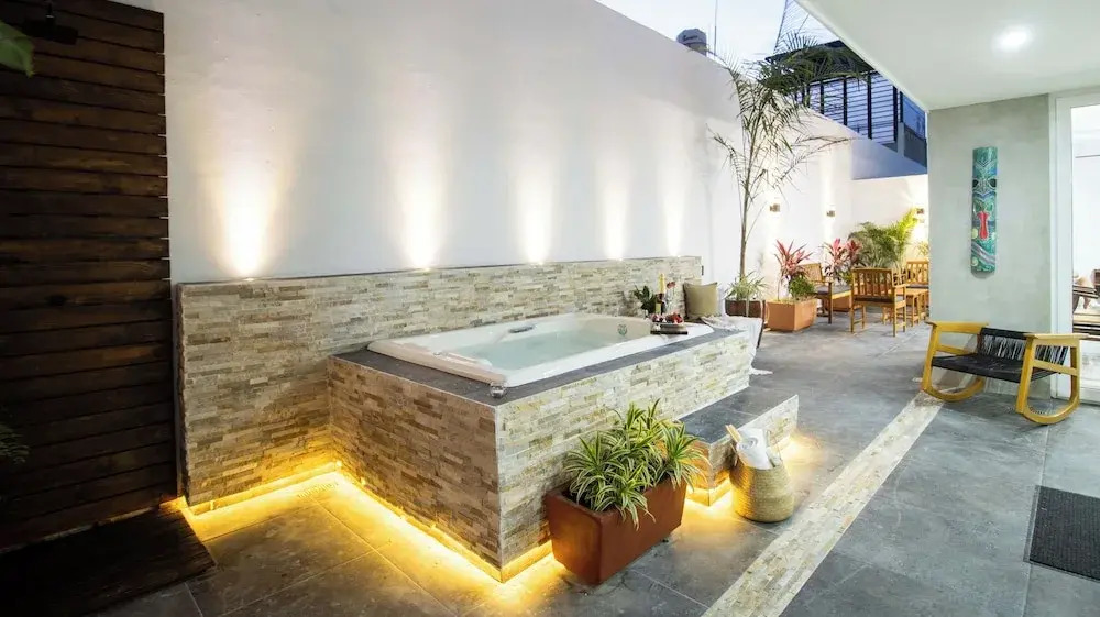 Serene Stylish Stay Roof Pool and Lounge