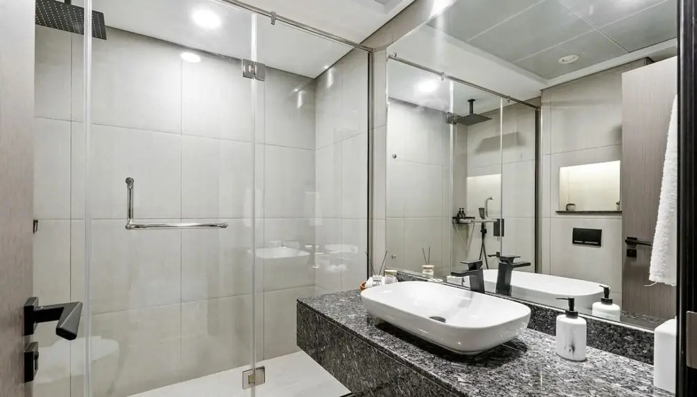 Stylish 1BR Apt w Pool in JVC nr Dubai Sports City