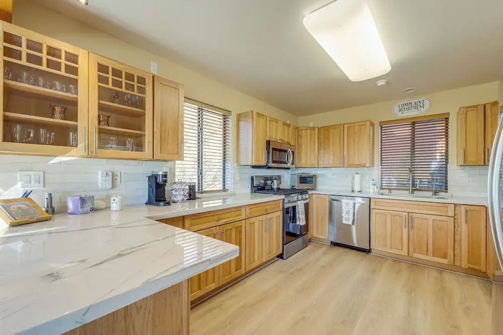 Pine Cabin w/ Wraparound Deck: 2 Mi to Trails
