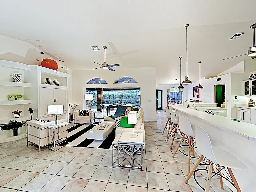 New Listing! Chic Beach Haven W/ Pool, Near Beach 4 Bedroom Home