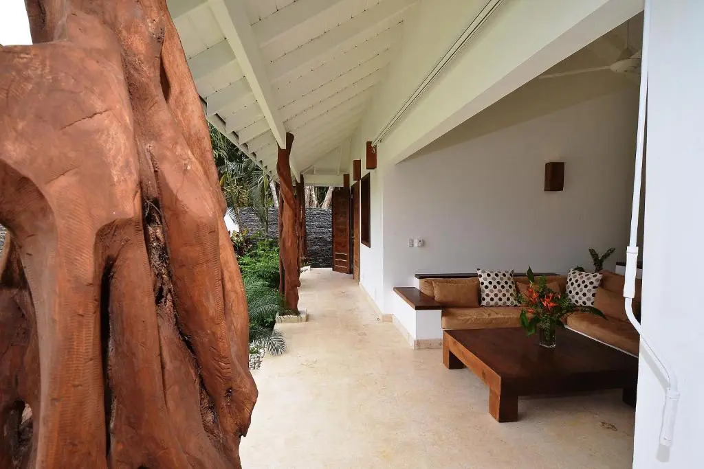 Las Terrenas Front Beach And Garden Villa with private staff