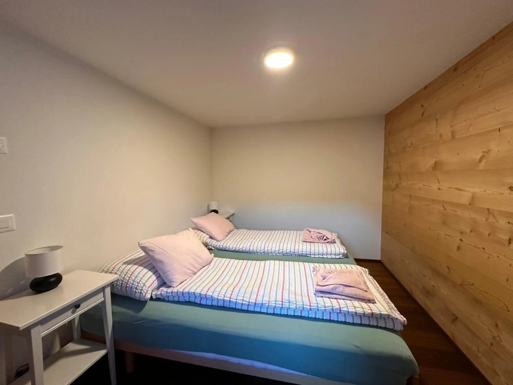 Budget room mountain view ground floor of Chalet Solaria