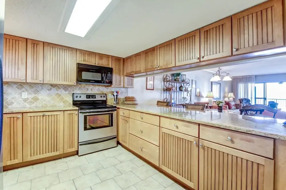 Oceanfront Condo with Spacious Patio and Private Walkway to the Beach