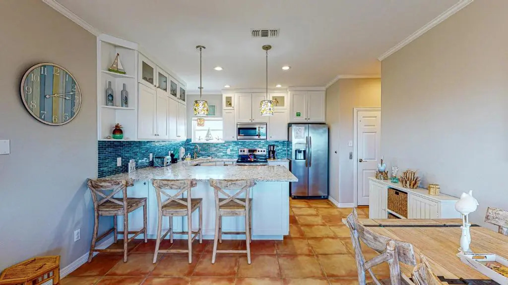KD664 4BR Home, Full Gulf Views From Third Floor Balcony, property features 1st Floor Game Room
