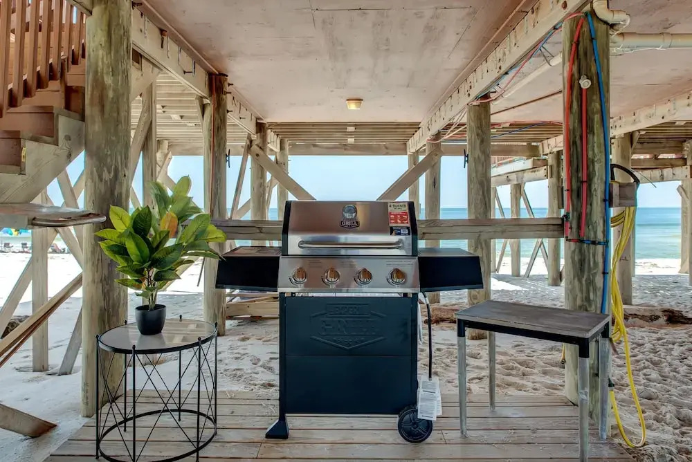 Dauphin Charm - Gulf Front! Pet Friendly - Wrap Around Porch With Observation Deck And Outdoor Seating 4 Bedroom Home by RedAwning
