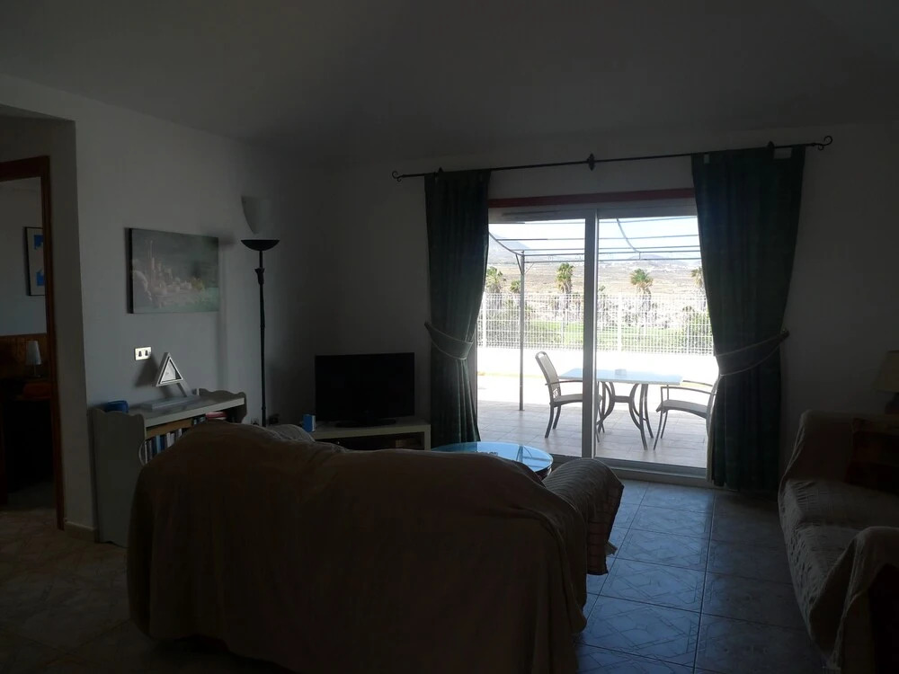 Pool side 2 Bed link Villa with Free WiFi. Superb Golf, Sea & mountain views.